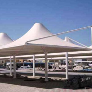 dome car parking shades in dubai uae