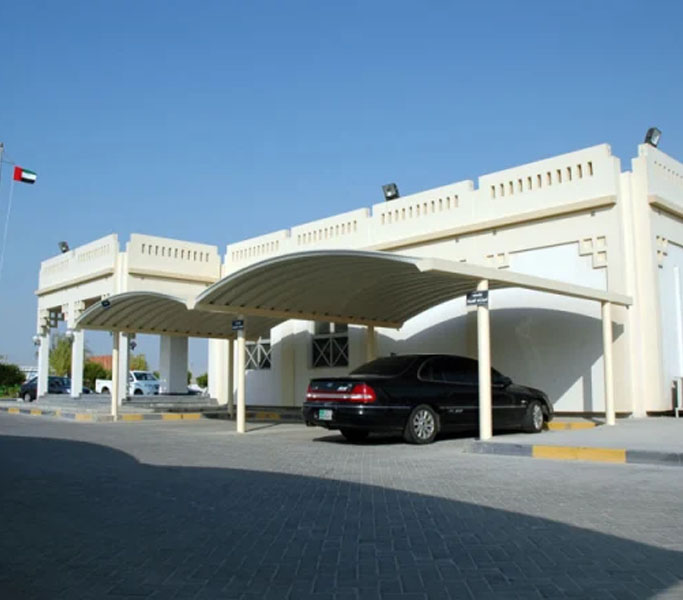 k span car parking shade in Abu Dhabi uae