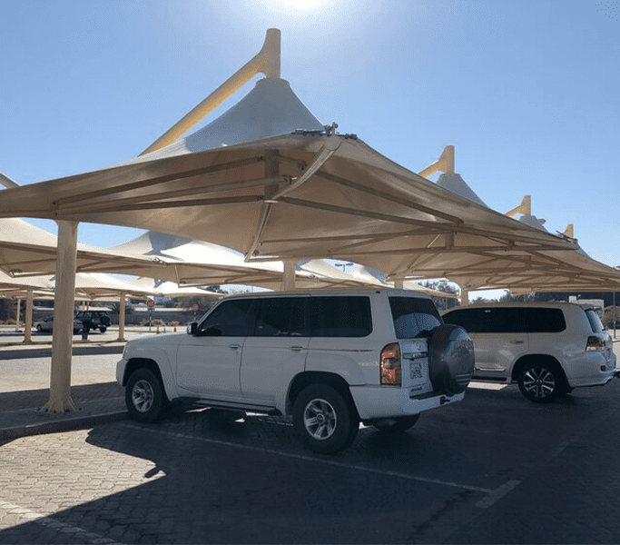 umbrella car parking shades in dubai uae