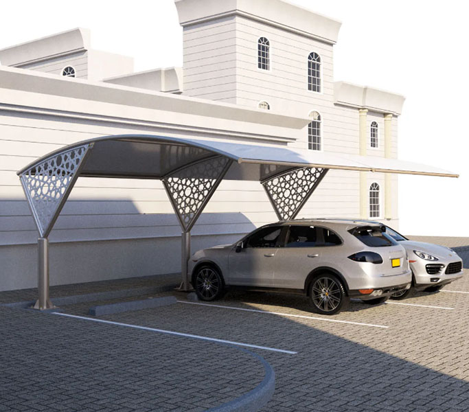 Boundary Wall Fabric Partition Shades from CAR PARKING SHADES & TENTS in  Dubai, United Arab Emirates