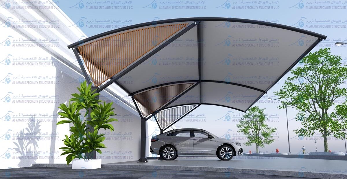 Car parking shades prices in UAE - Al Amani Speciality Structures